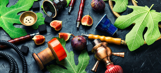 Easy oriental hookah with figs