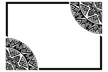 Fototapeta premium Mandala Ornament Border