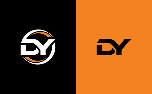 DY Letter Initial Logo Design Template Vector Illustration