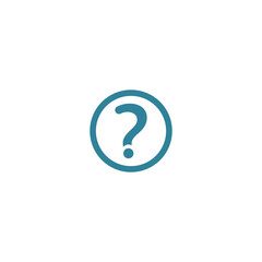Question Mark Icon Vector Template. Colorful Help Desk Icon Logo.