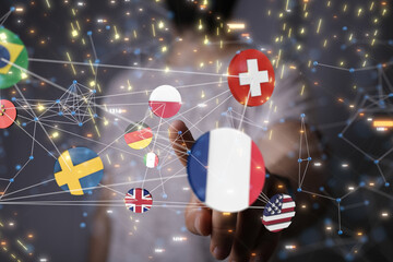 International world flag 3d digital