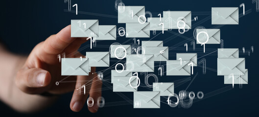 Email Inbox Electronic Communication Graphics Concept