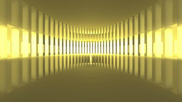 Abstract architecture design. Interior concept. Minimal modern background or modern hall wallpaper. Footage video
