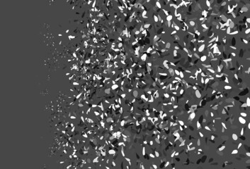 Light Gray vector abstract background with leaves.