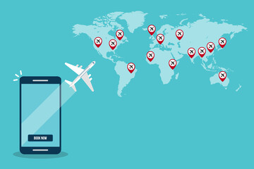 Book online your flight, smartphone ticket booking app	