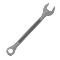 Wrench vector isolated on white background.