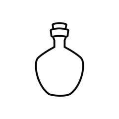 Bottle icon vector illustration sign. perfume. potion symbol or logo.