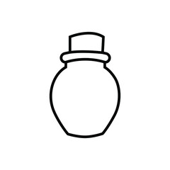 Bottle icon vector illustration sign. perfume. potion symbol or logo.