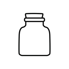 Bottle icon vector illustration sign. perfume. potion symbol or logo.