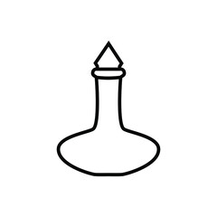 Bottle icon vector illustration sign. perfume. potion symbol or logo.