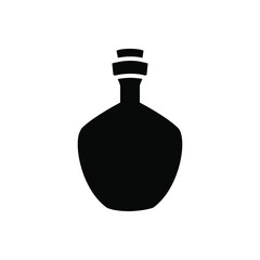 Bottle icon vector illustration sign. perfume. potion symbol or logo.