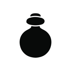 Bottle icon vector illustration sign. perfume. potion symbol or logo.