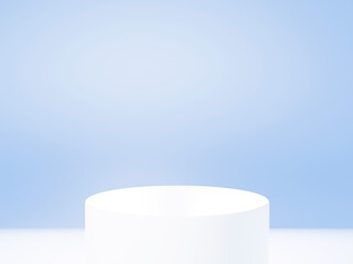 The podium is realistic. 3d rendering.