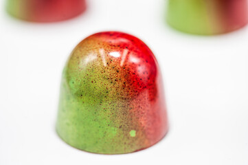 Assortment of chocolate candies sweets isolated on a background