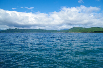 Fototapeta na wymiar 日本で一番の深さを誇る田沢湖