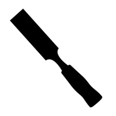 Chisel vector isolated on white background.