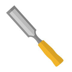 Chisel vector isolated on white background.