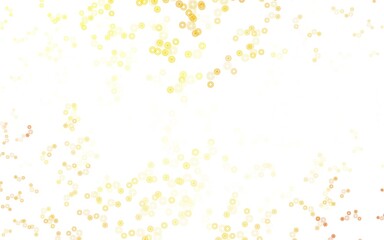 Light Orange vector background with spots.