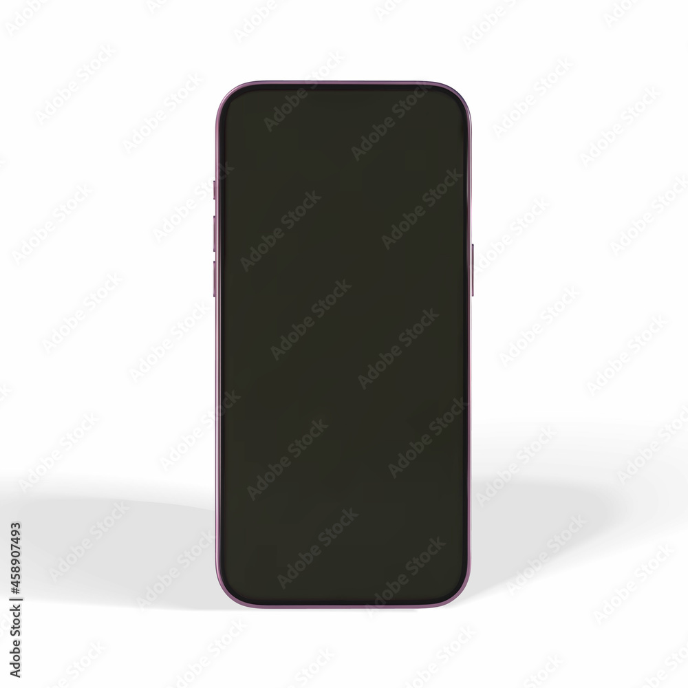 Poster realistic smartphone mock up set. mobile phone display. 3d template illustration. vector illustratio