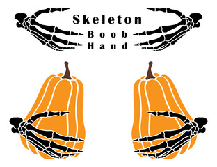 Cute Skeleton Boob Hand Collection Set