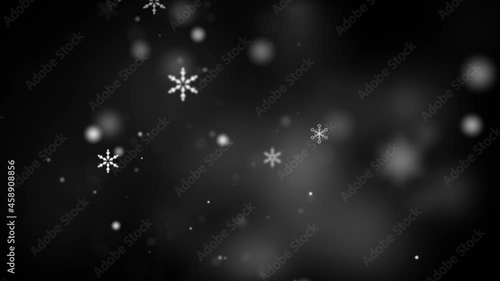 Poster abstract background christmas with lighting, glittering, snowflake and particle dark and grain proce
