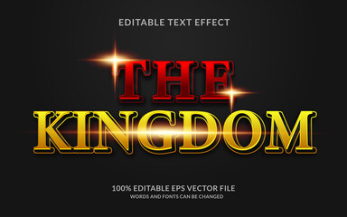 THE KINGDOM editable text effect