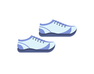 Sports sneakers for fitness classes.Vector illustration isolated on a white background. For a fitness blog.