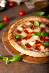 Salami neapolitan pizza