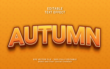 Autumn editable text style effect