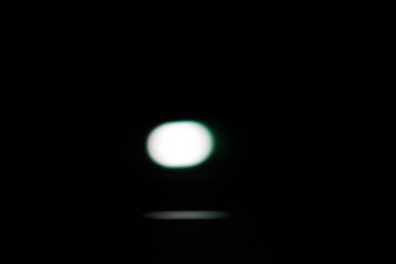 White light effect on black background. Illustration     