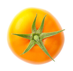 Yellow Tomato Isolated On White Background
