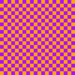 ハロウィンのグラフィック素材　オレンジとパープルのパターン（1_2）
