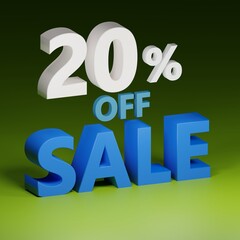 Sale , Special offer (Discount) Poster (3D render)