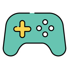 A flat design, icon of gamepad © Vectorslab