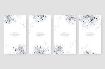 Beautiful social media stories background template