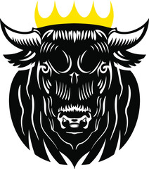 illustration of a buffalo