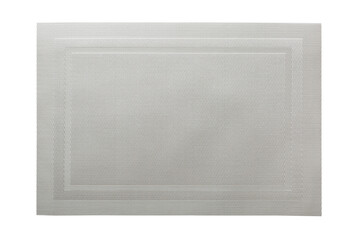 Top view of isolated placemat for food. Empty space for your design