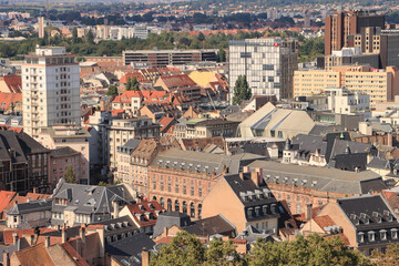 Fototapeta na wymiar Straßburg; Blick vom Münster zum Place Kleber