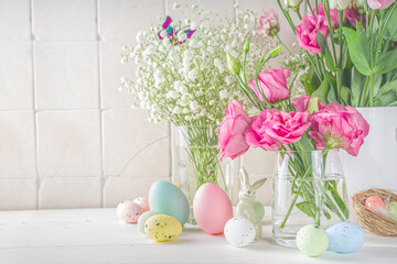 Happy easter greeting background