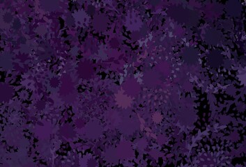 Dark Pink vector backdrop with memphis shapes.