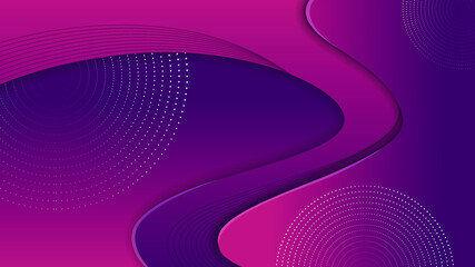 Abstract paper cut shapes purple background
