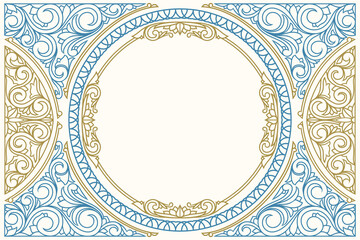 Ornate elegant decorative blank card