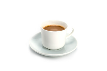 Cup of coffee isolated on white background.  .