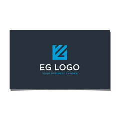 EG LETTER LOGO DESIGN VECTOR