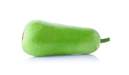 Benincasa hispida isolated on white background.