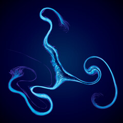 Abstract background. Explosion. Vector drawing