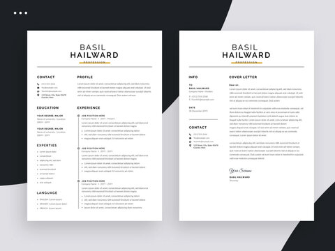 Resume/CV, Clean, Modern and Professional Resume design. Fully customizable