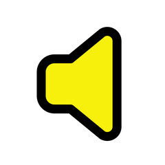 Speaker icon symbol for your app, website, template design. Creative design element. Vector illustration.