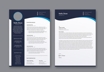 Clean and Simple Resume CV Design - obrazy, fototapety, plakaty