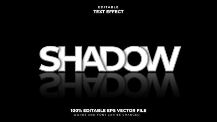 Shadow Editable Text Effect
